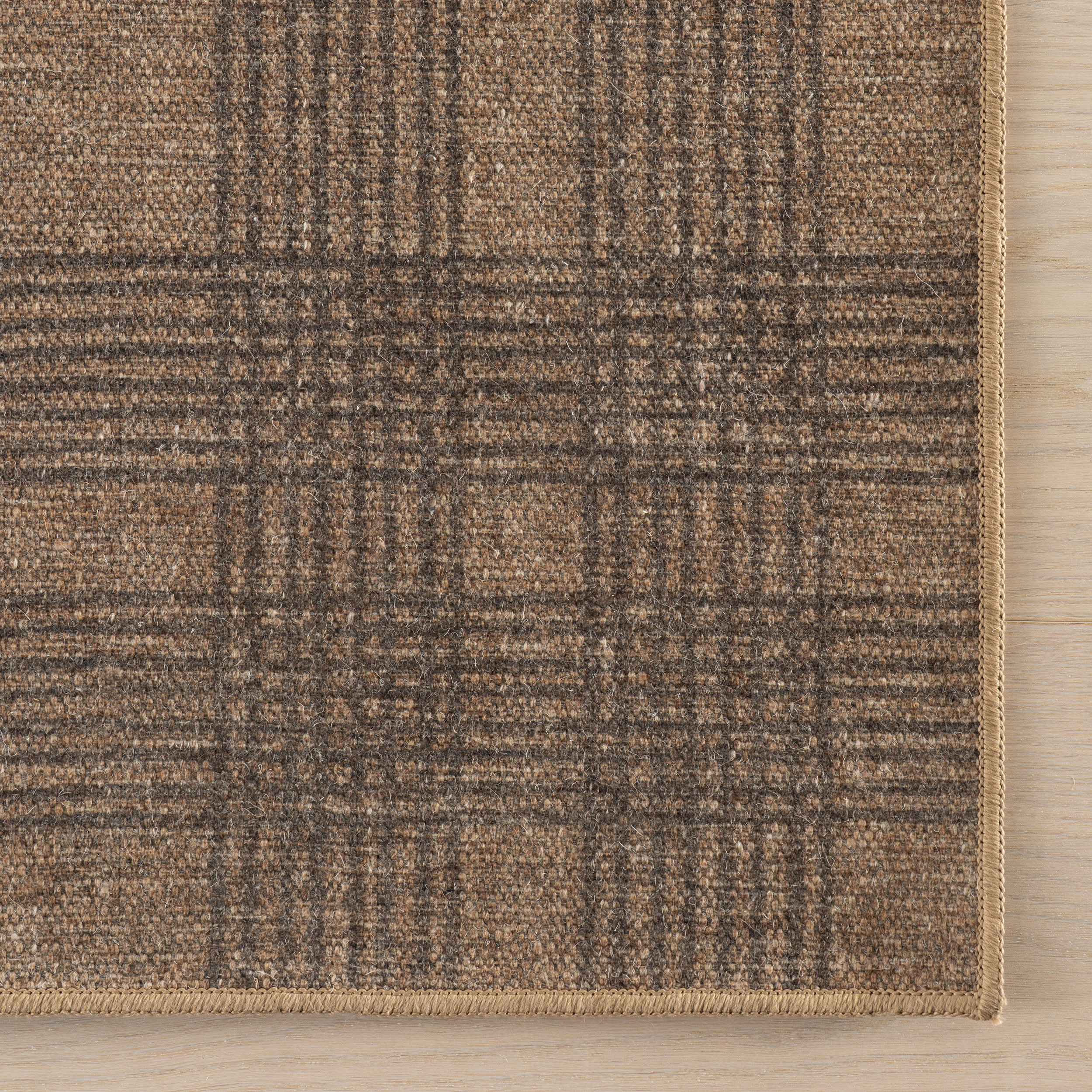 Bedford Plaid Washable Rug by Nate Berkus | Tan - Image 5