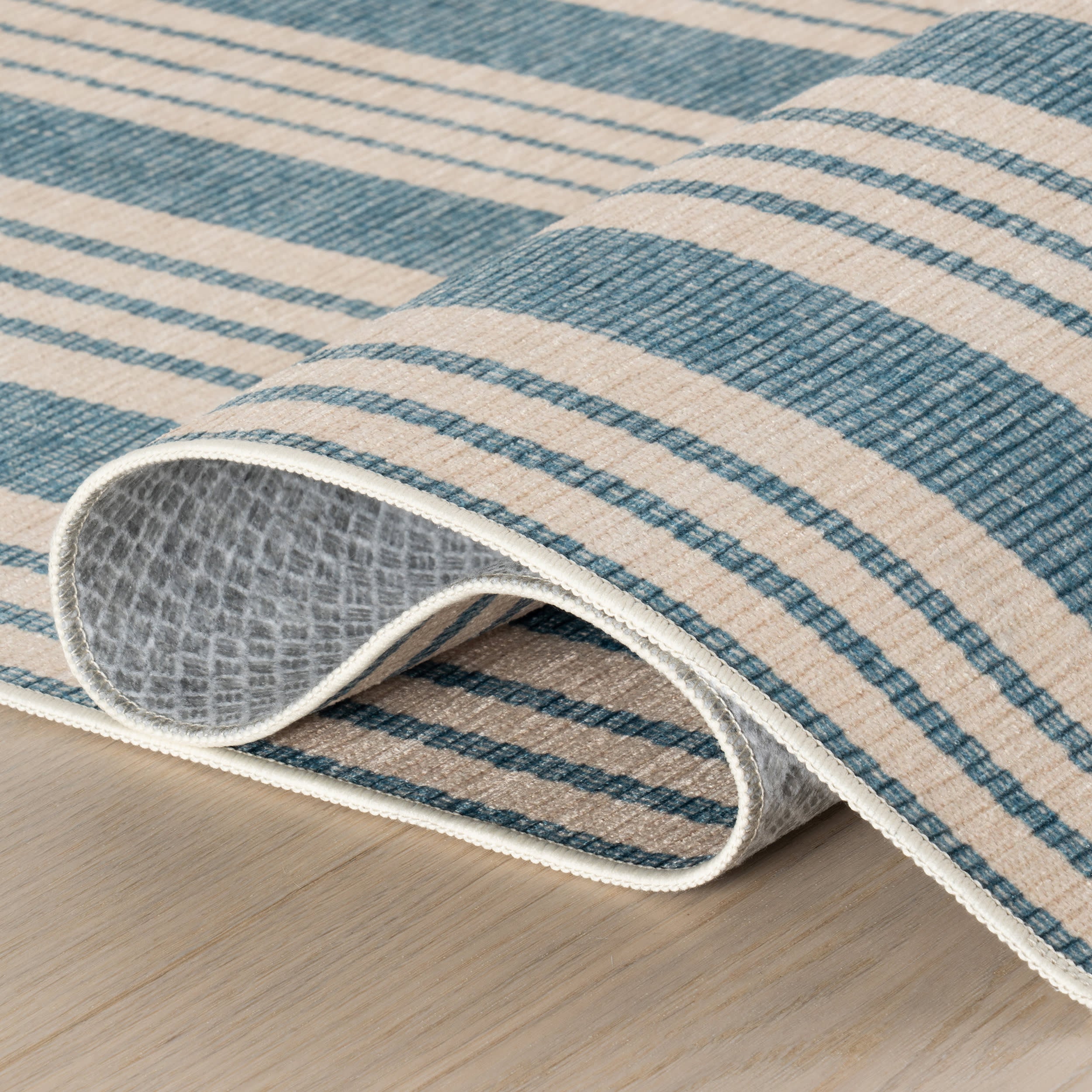 Birmingham Machine Washable Rug | Blue - Image 6