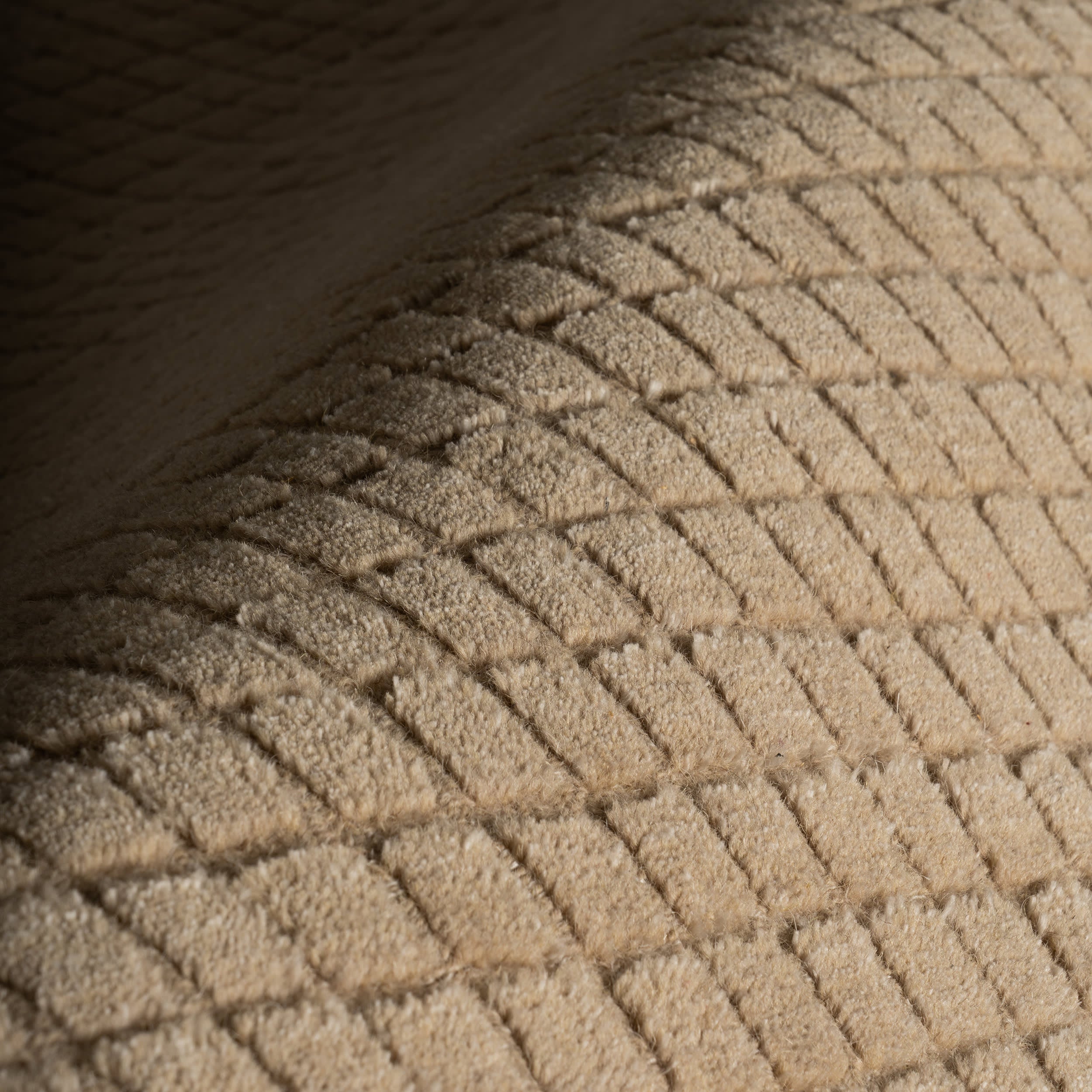 Cinnara Moroccan Striped Rug | Beige - Image 7