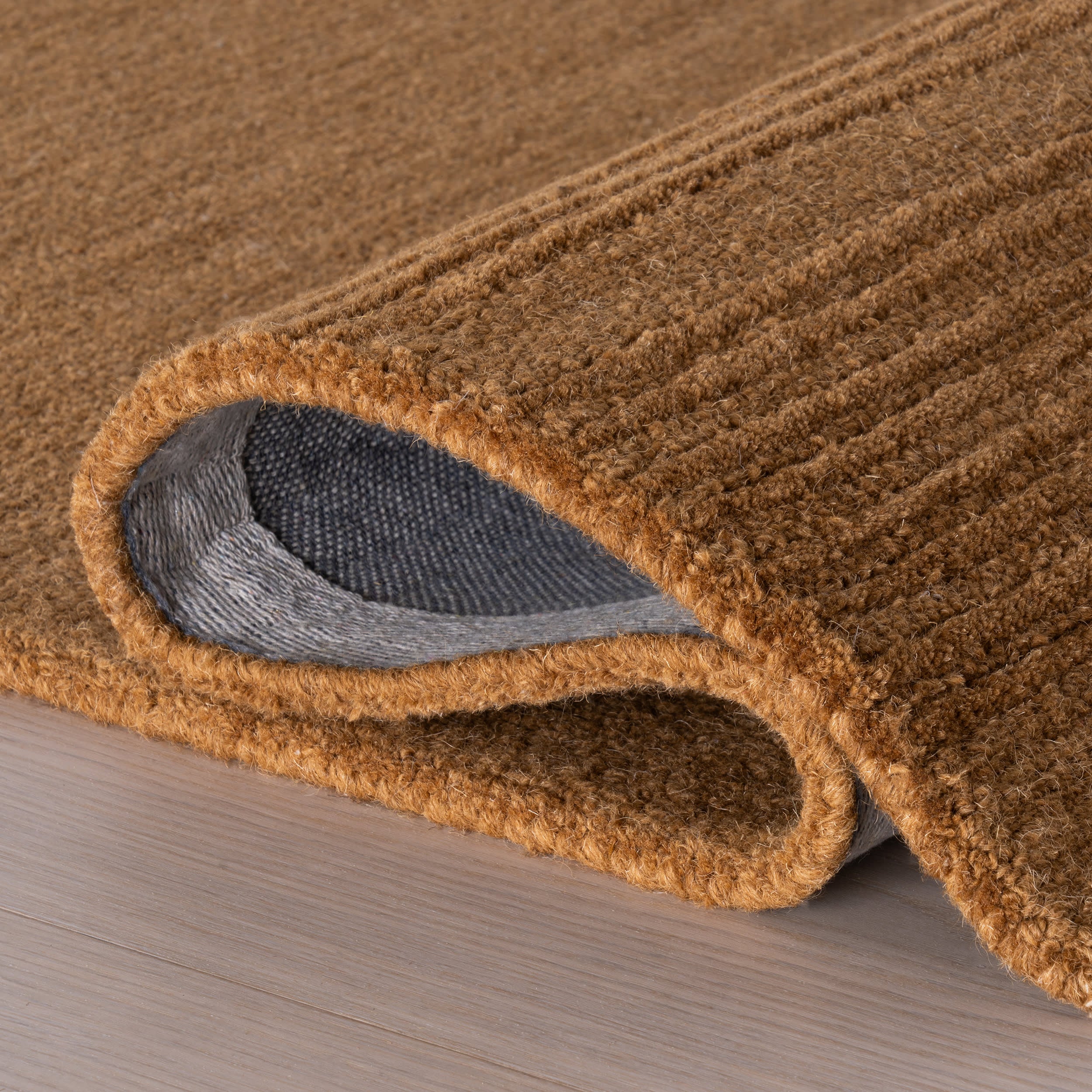 Cotina Modern Bordered Handmade Wool Rug | Amber - Image 8