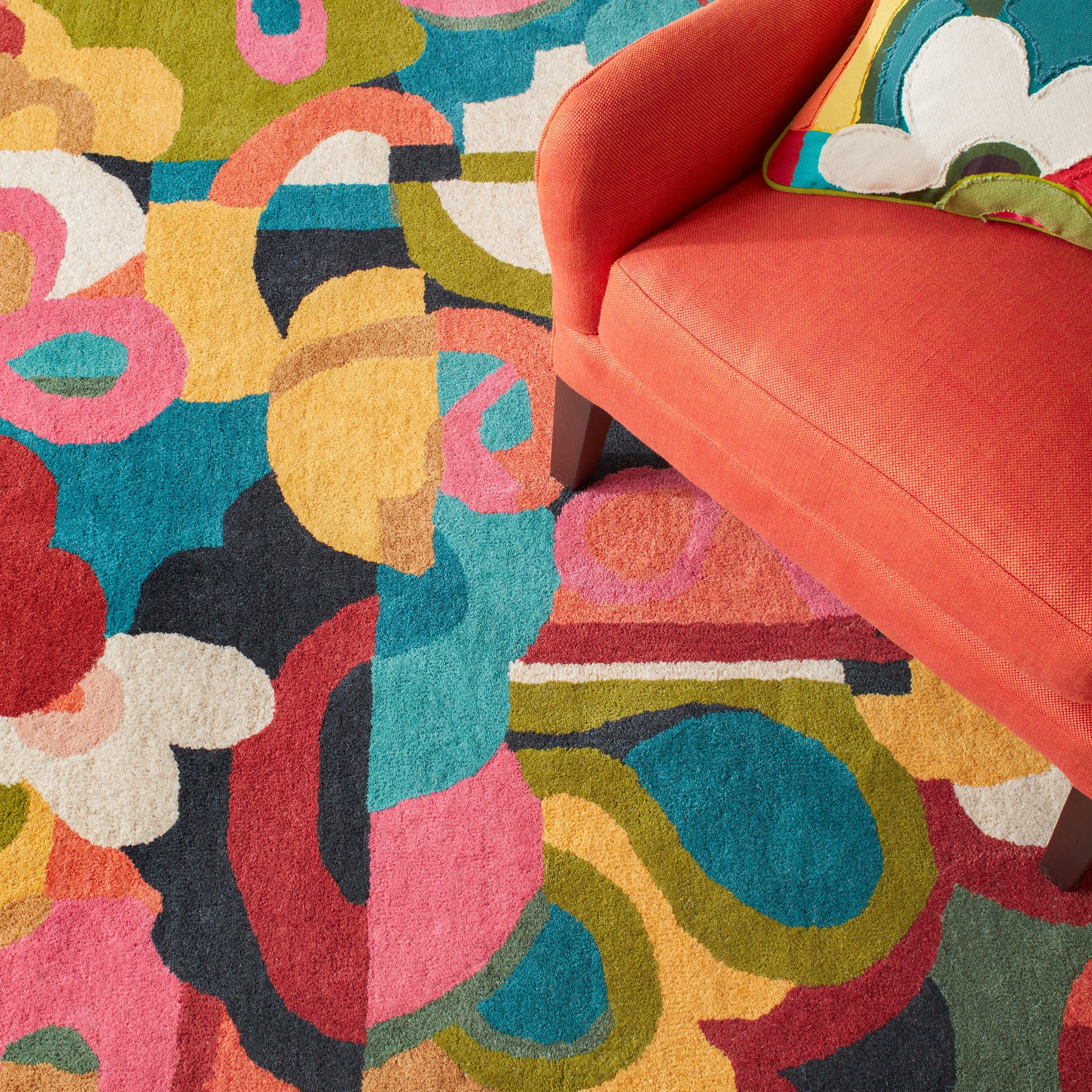 Field of Dreams Hand Tufted Wool Rug | Multi - Image 5