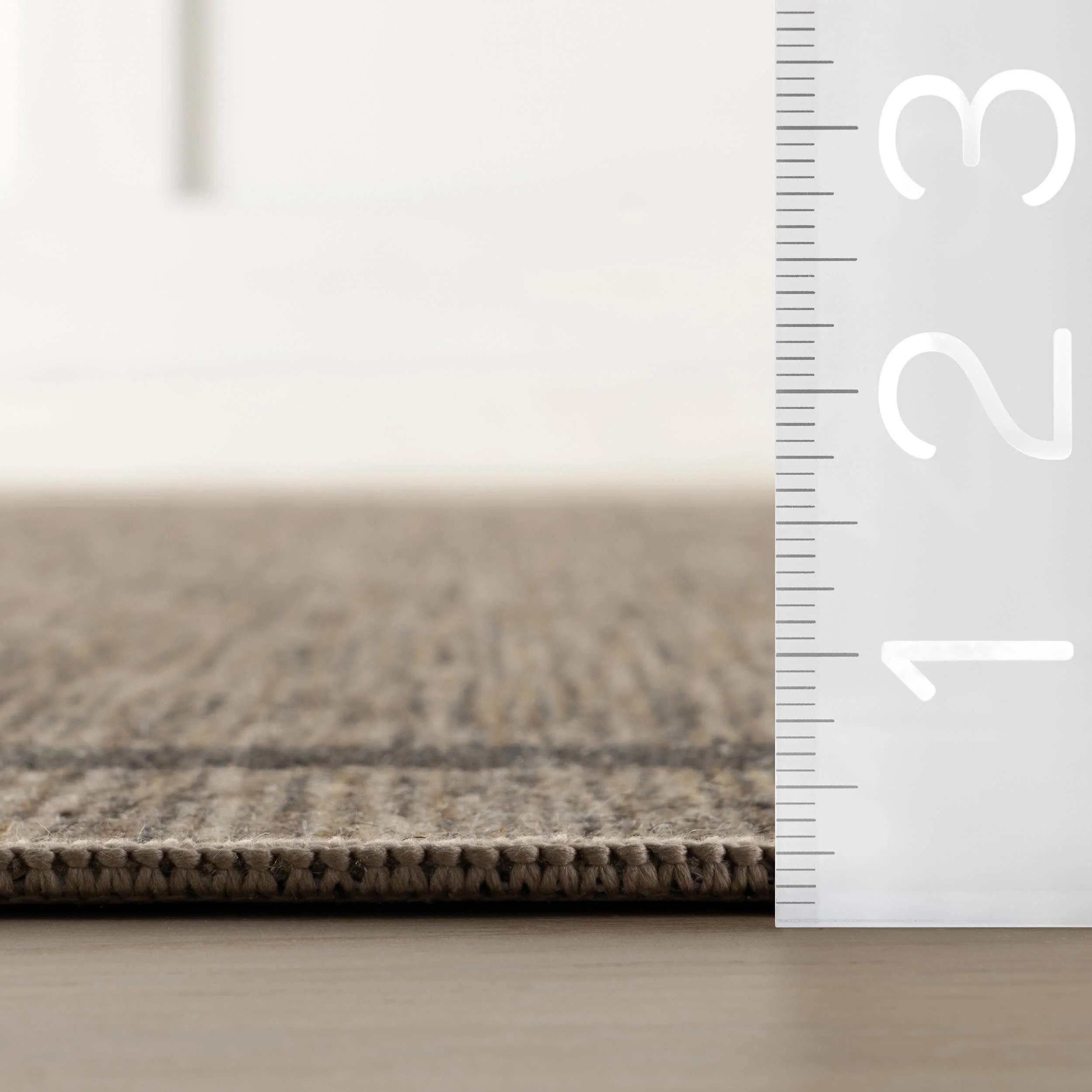 Hanover Bordered Washable Rug by Nate Berkus | Brown - Image 6