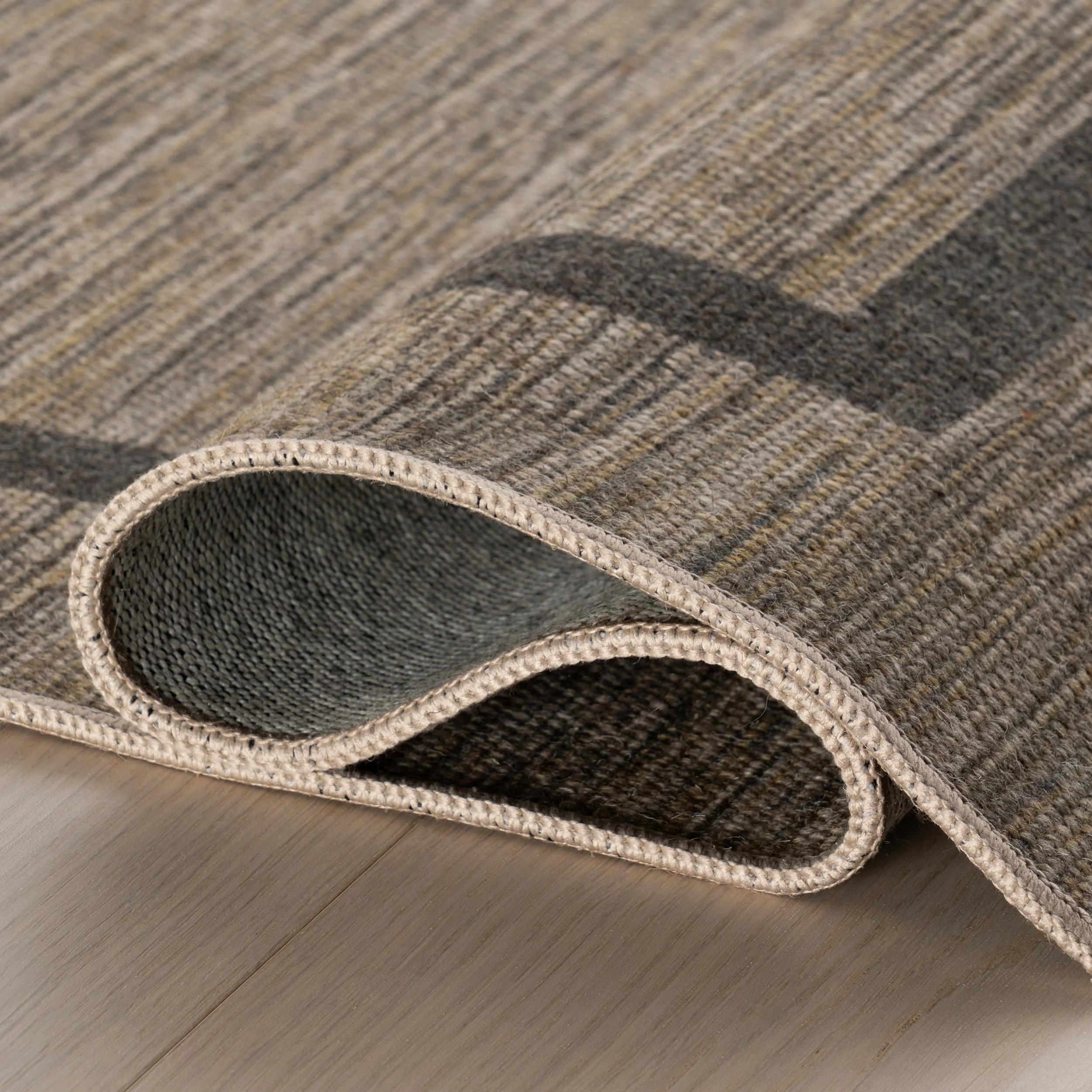 Hanover Bordered Washable Rug by Nate Berkus | Brown - Image 7