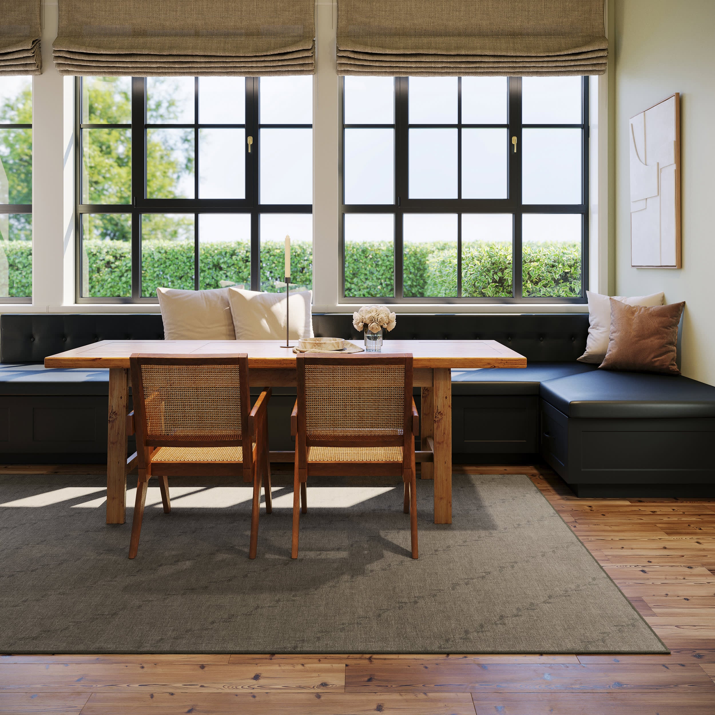 Ivy Floral Washable Rug by Nate Berkus | Brown - Image 3