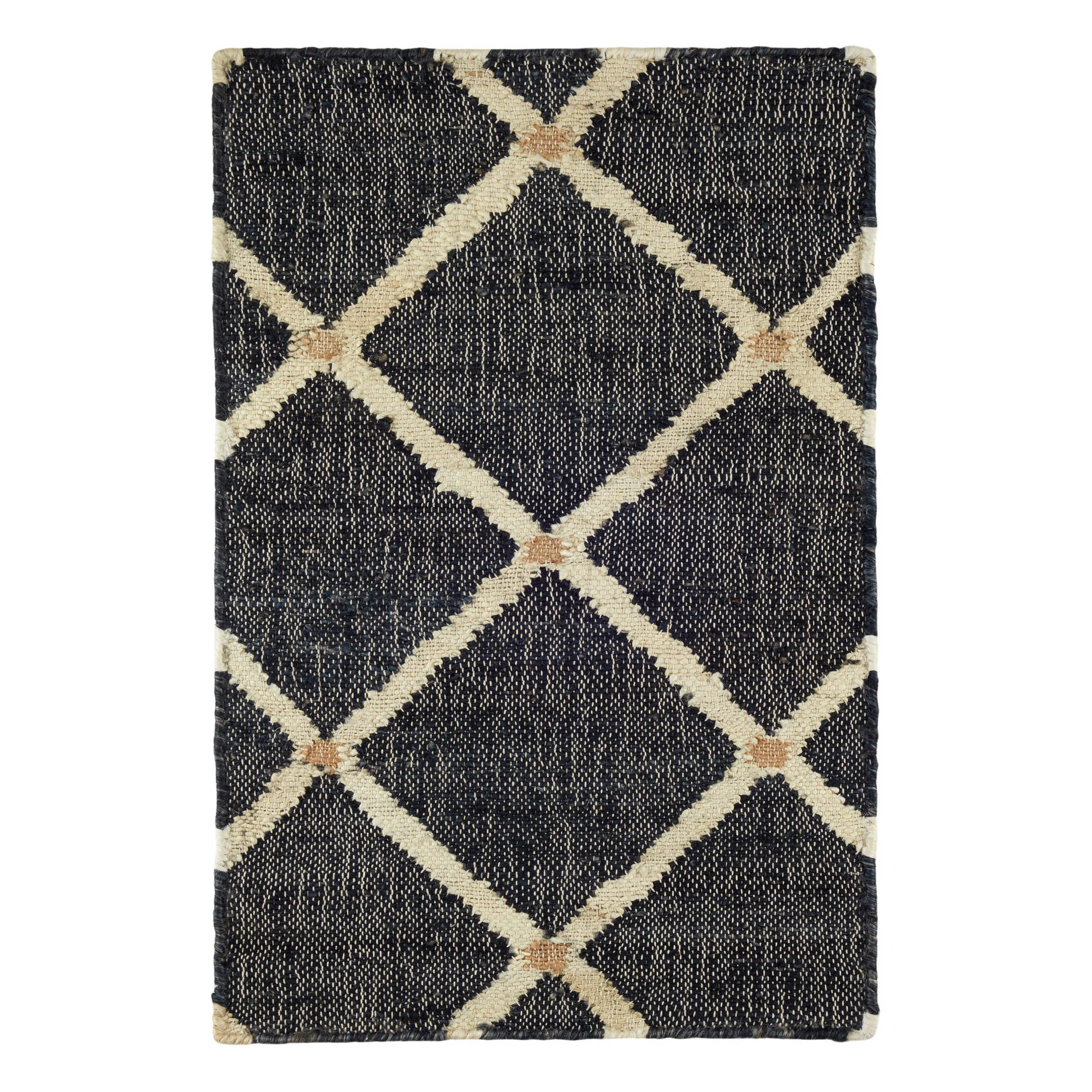 Kali Handwoven Jute Rug | Black - Image 3