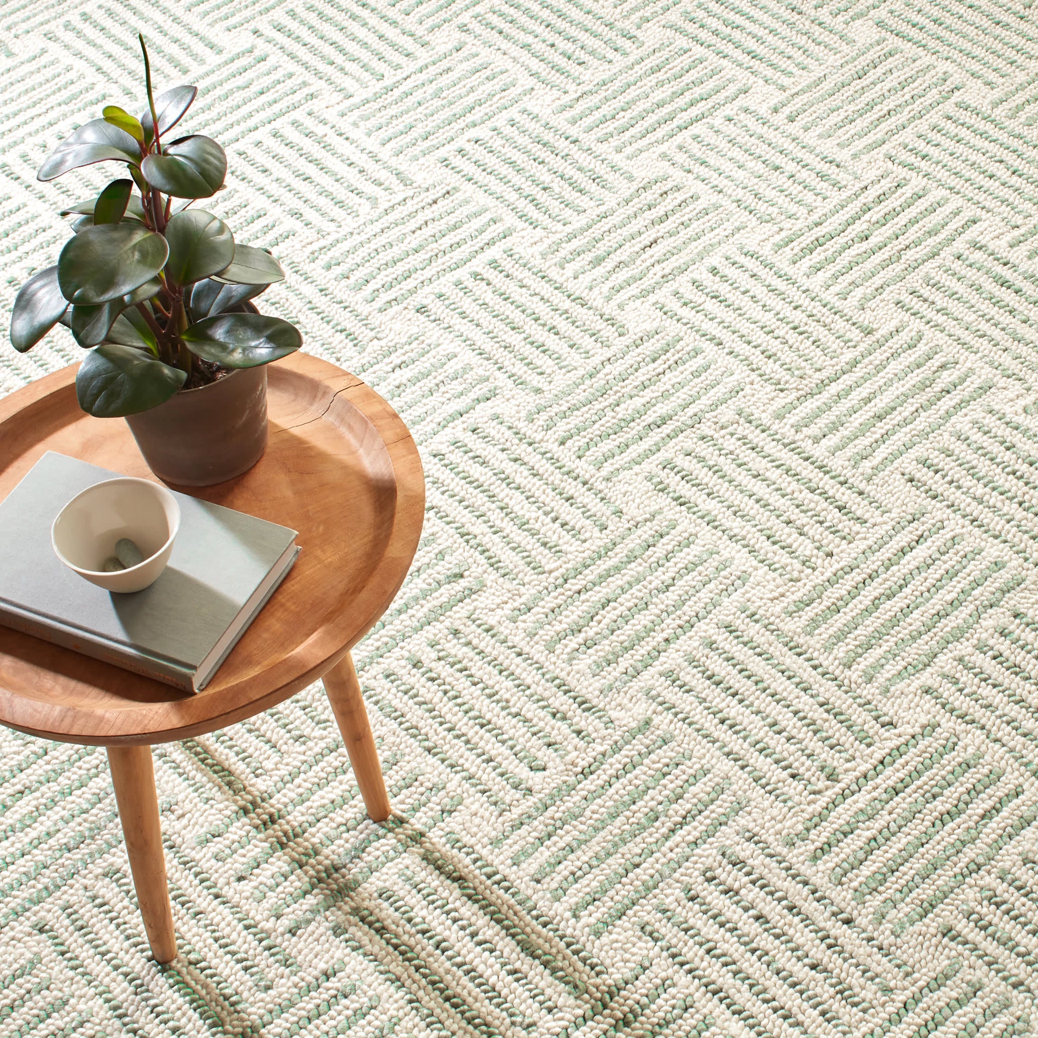 Layers Hand Hooked Wool Rug | Desert Sage - Image 5