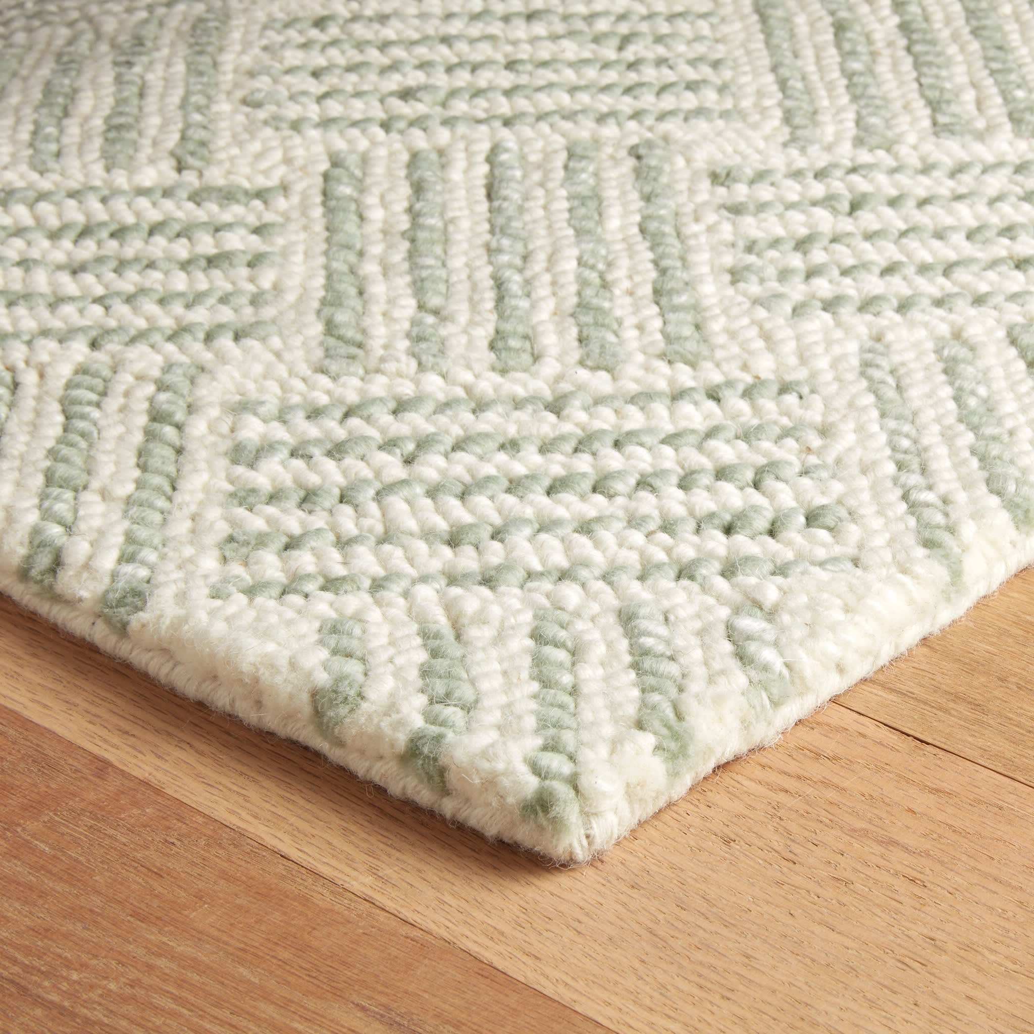 Layers Hand Hooked Wool Rug | Desert Sage - Image 8