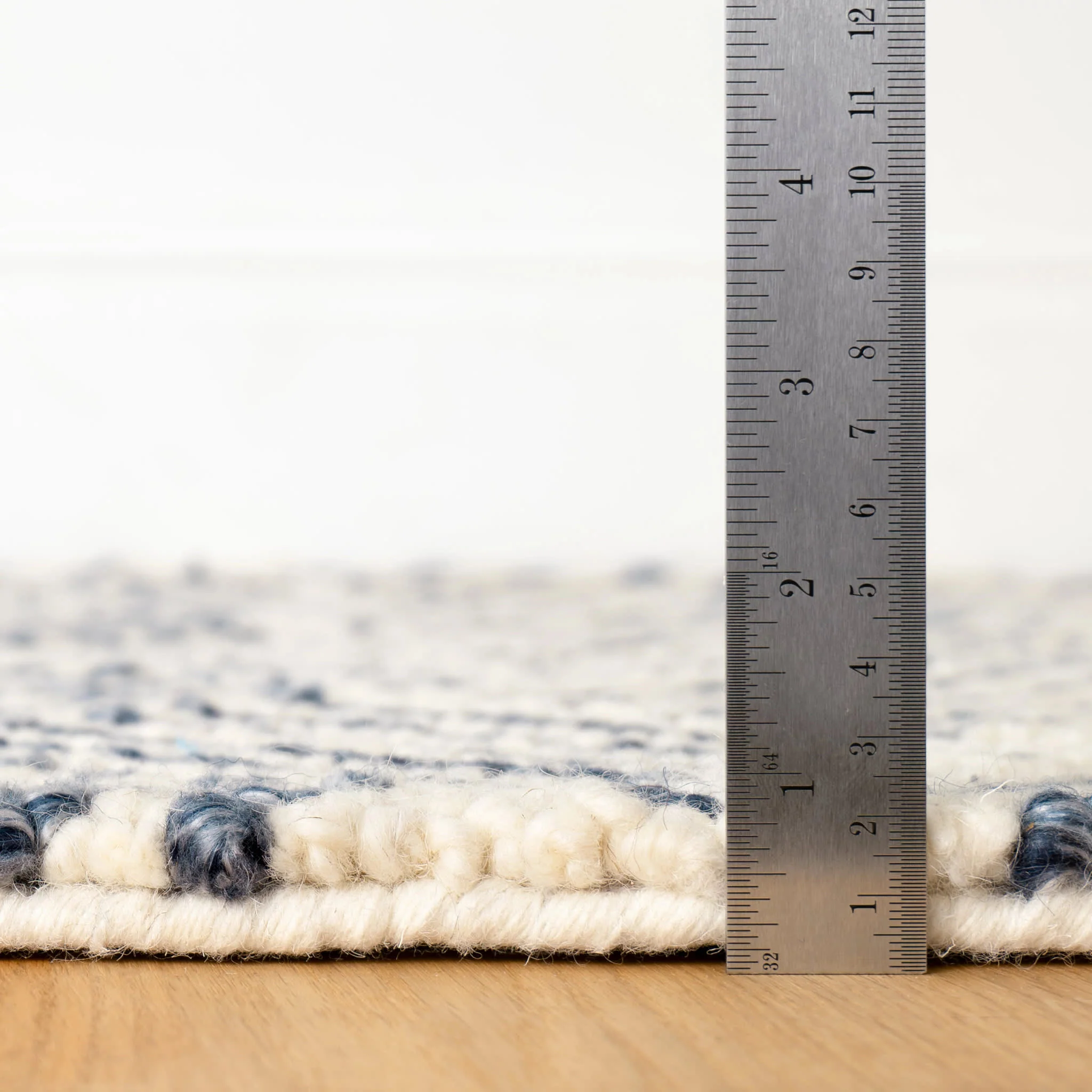 Layers Hand Hooked Wool Rug | Indigo - Image 6