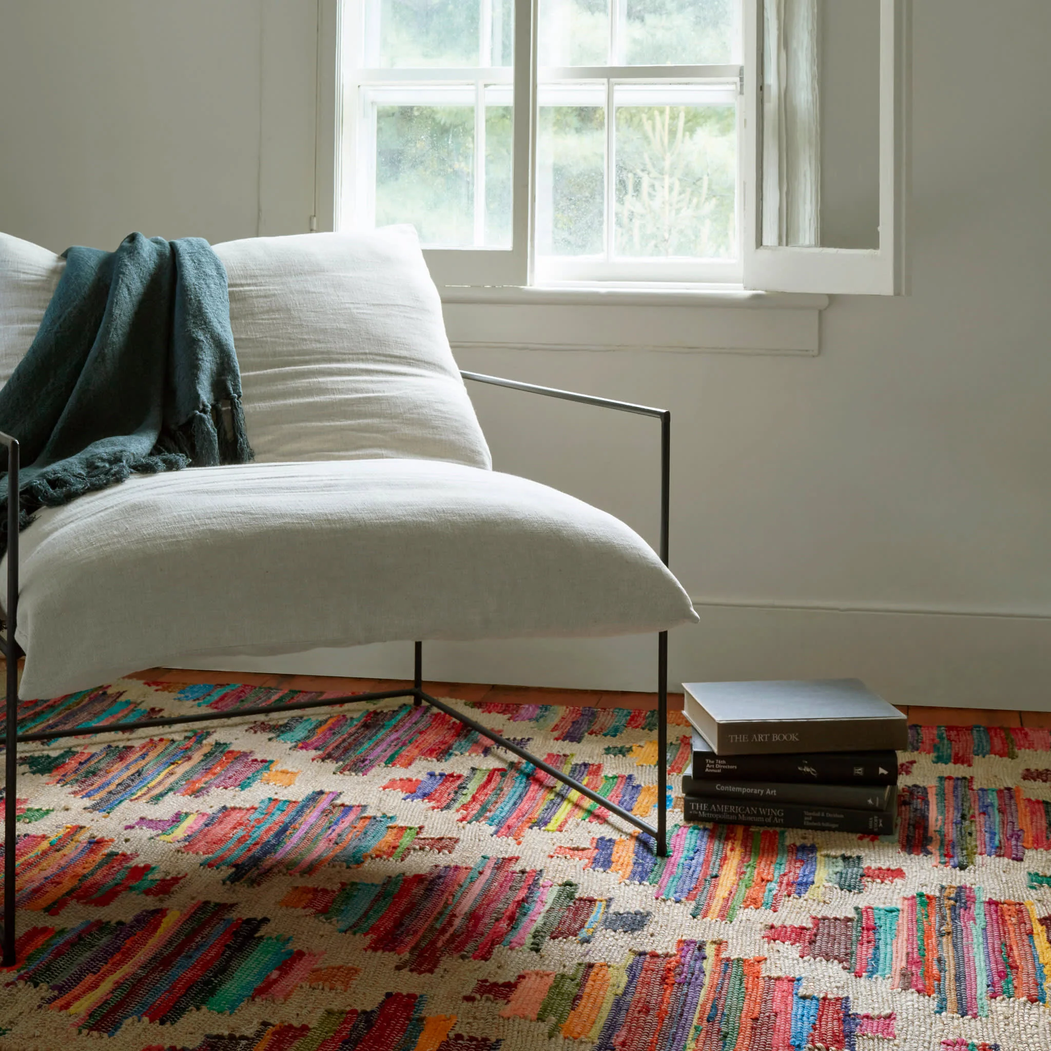 Mod Chindi Handwoven Jute Rug | Multi - Image 4