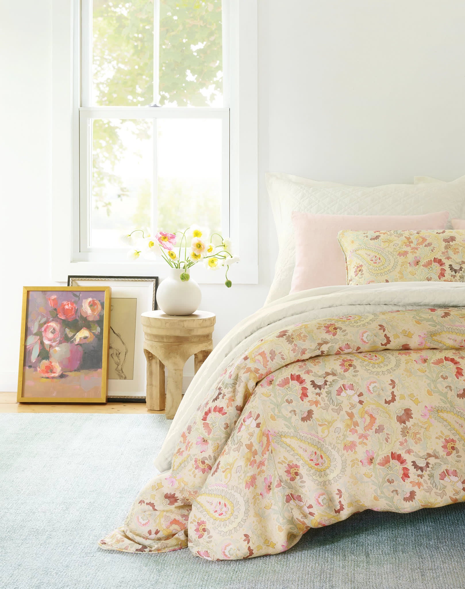 Ines Linen Duvet Cover | Multi - Image 3