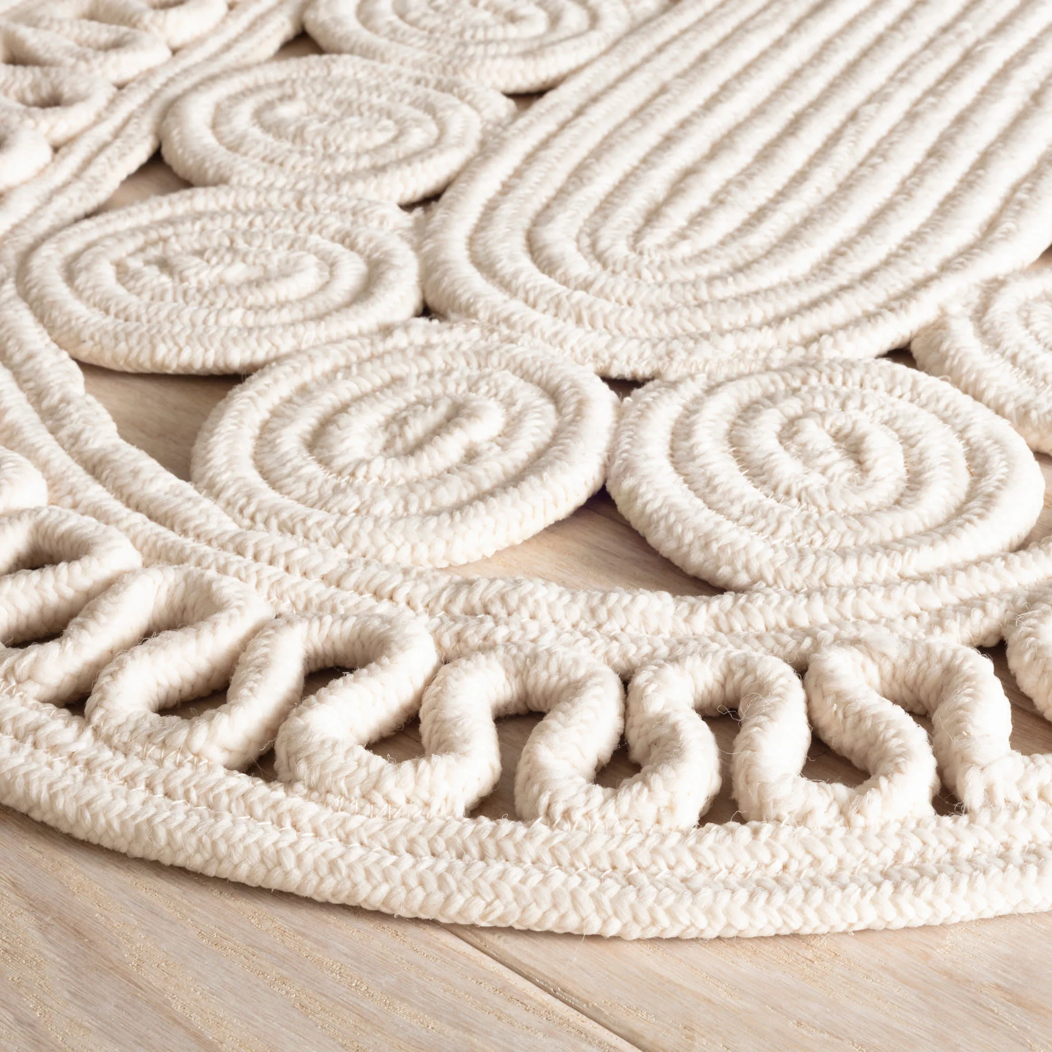 Reef Handwoven Indoor/Outdoor Oval Rug | Ivory - Image 4