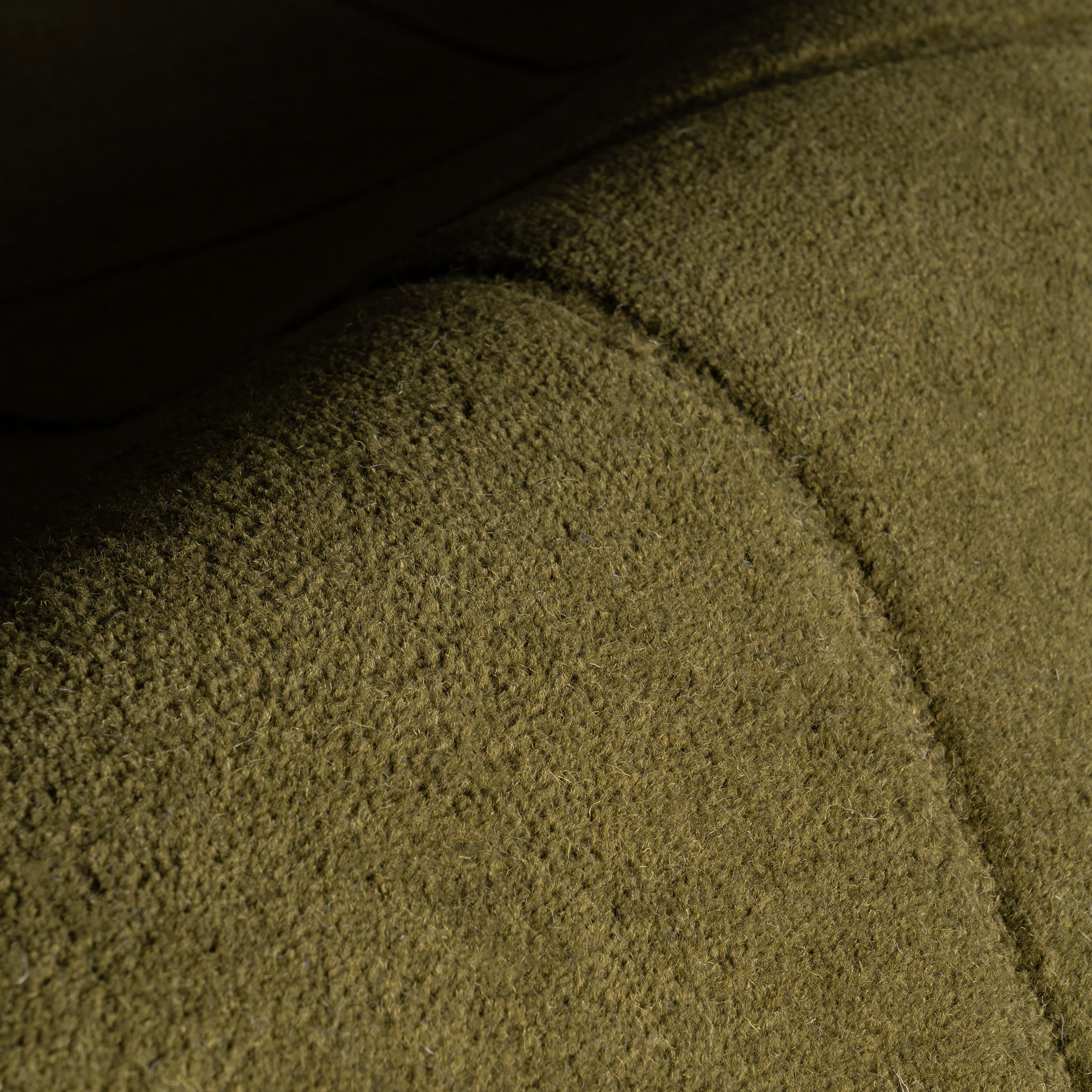 Sahar Solid Modern Wool Rug | Green - Image 7