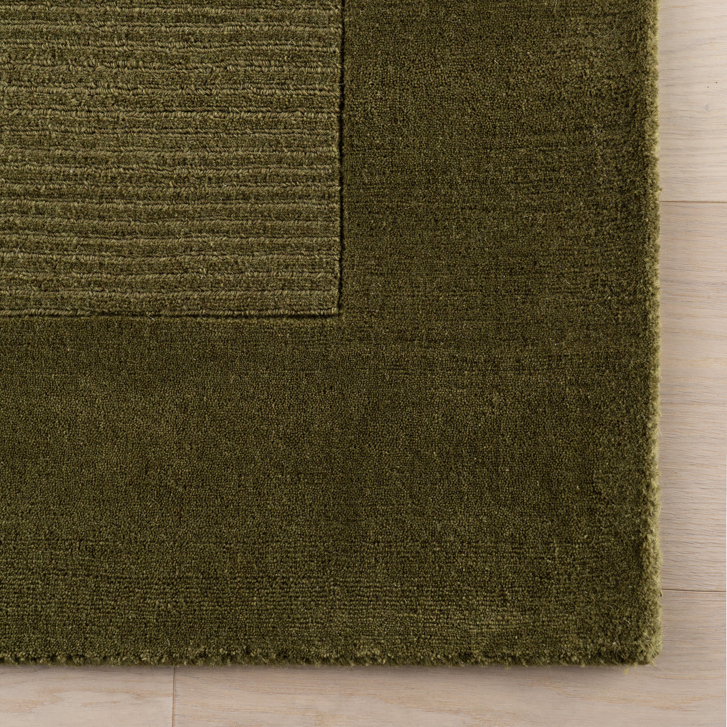 Sanami Striped Bohemian Rug | Verdant Green - Image 4