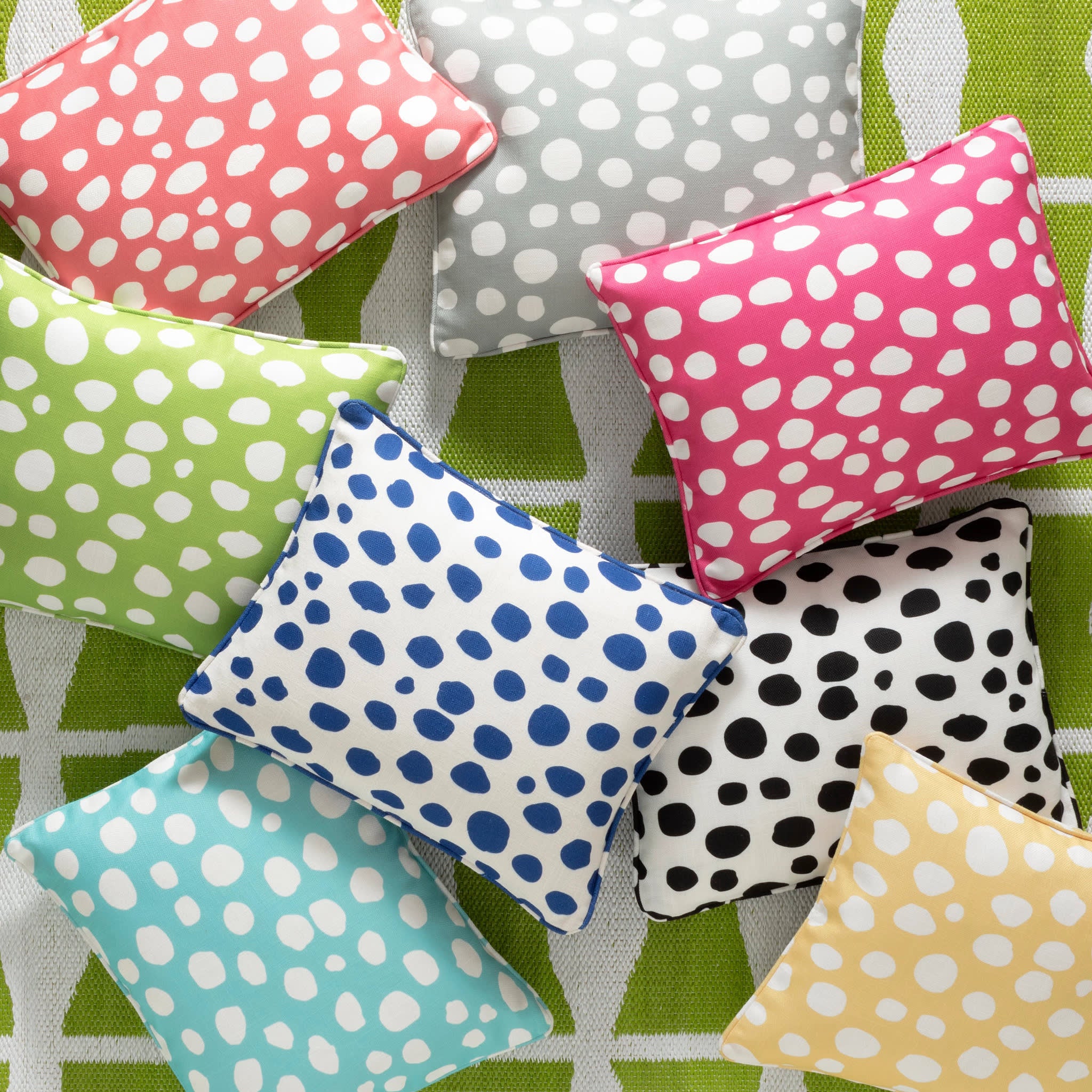 Spot On Indoor/Outdoor Decorative Pillow Cover | Cobalt - Image 4