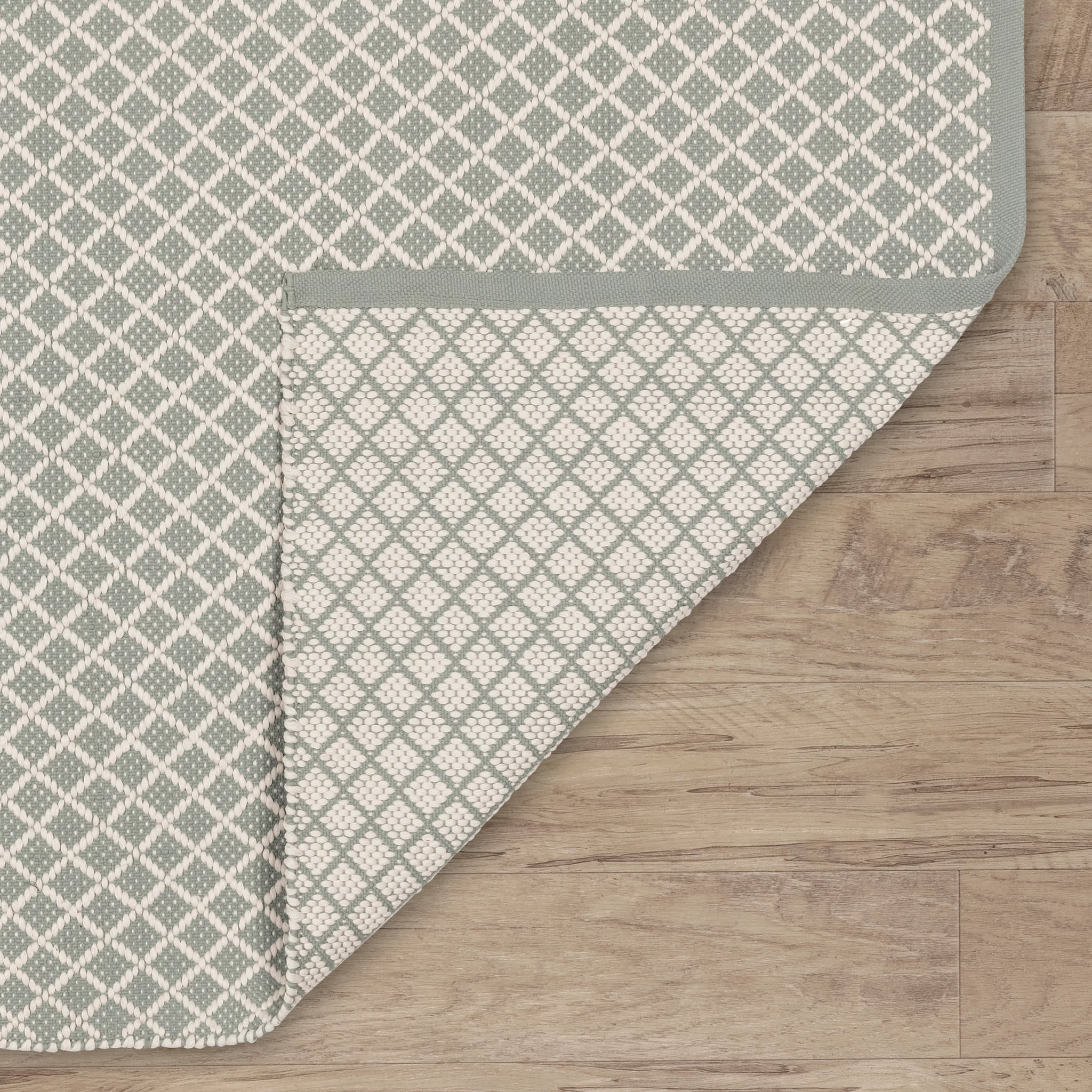 Trellis Handwoven Indoor/Outdoor Rug | Blue - Image 6