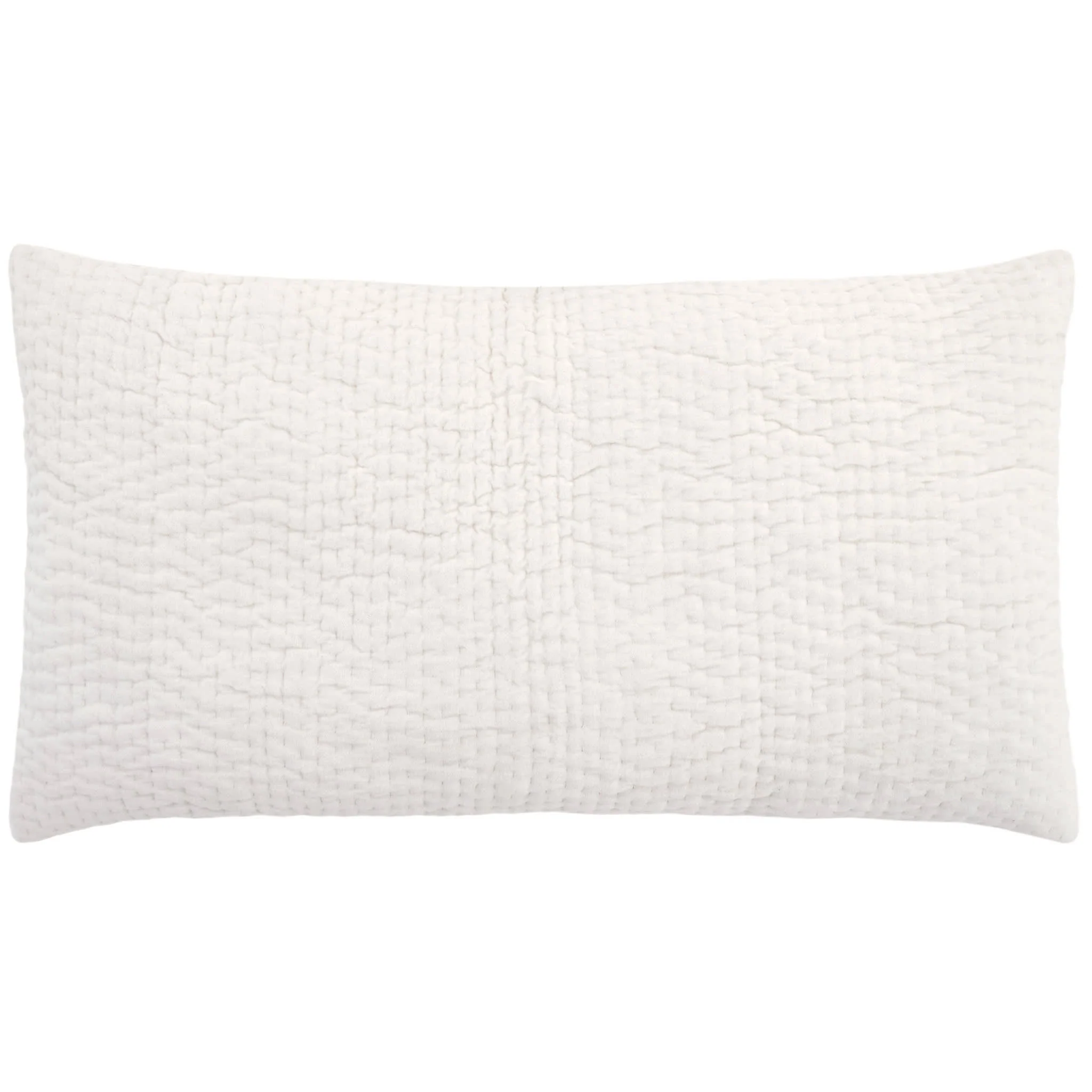 Viola Velvet Quilted Sham | Dove White - Image 4