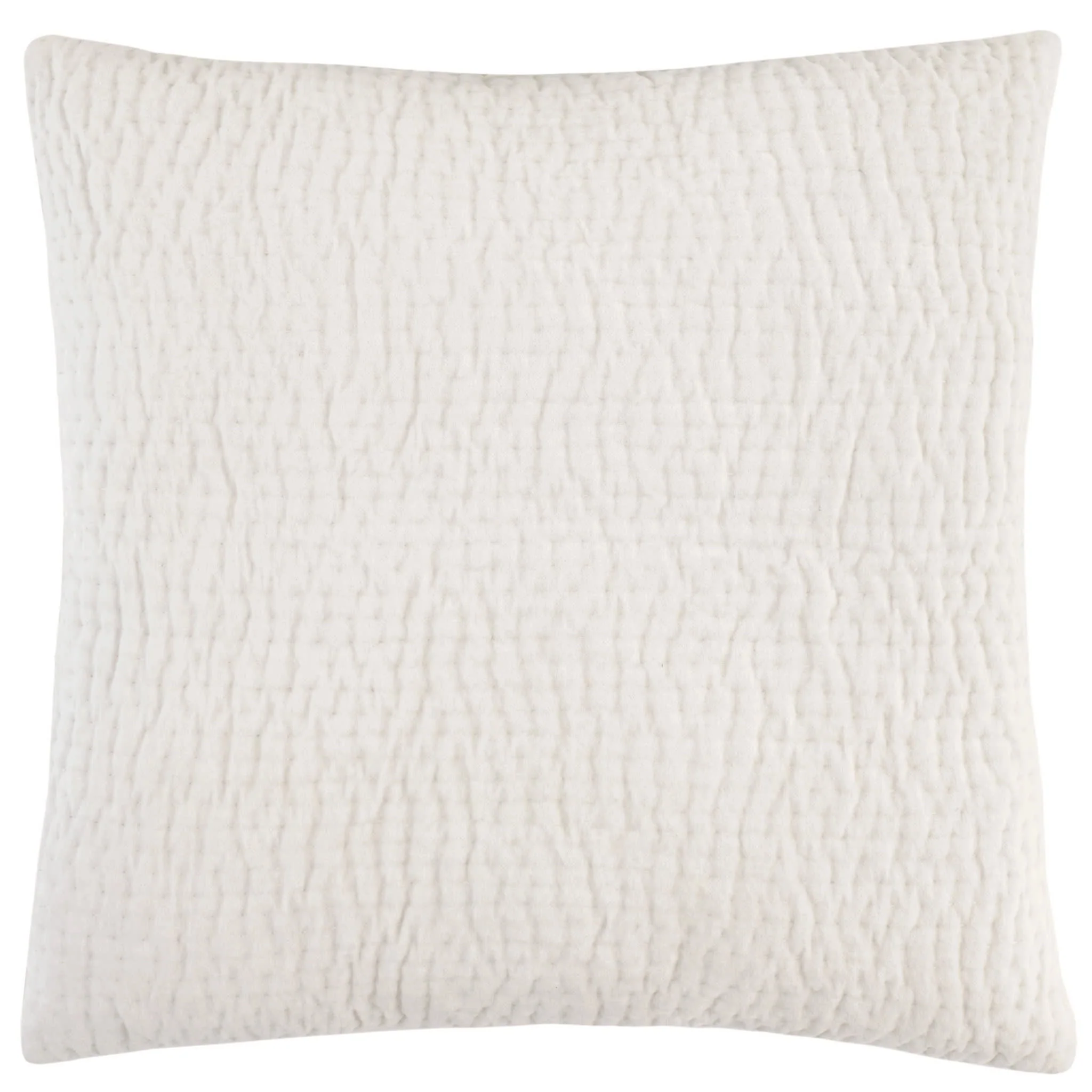 Viola Velvet Quilted Sham | Dove White - Image 5
