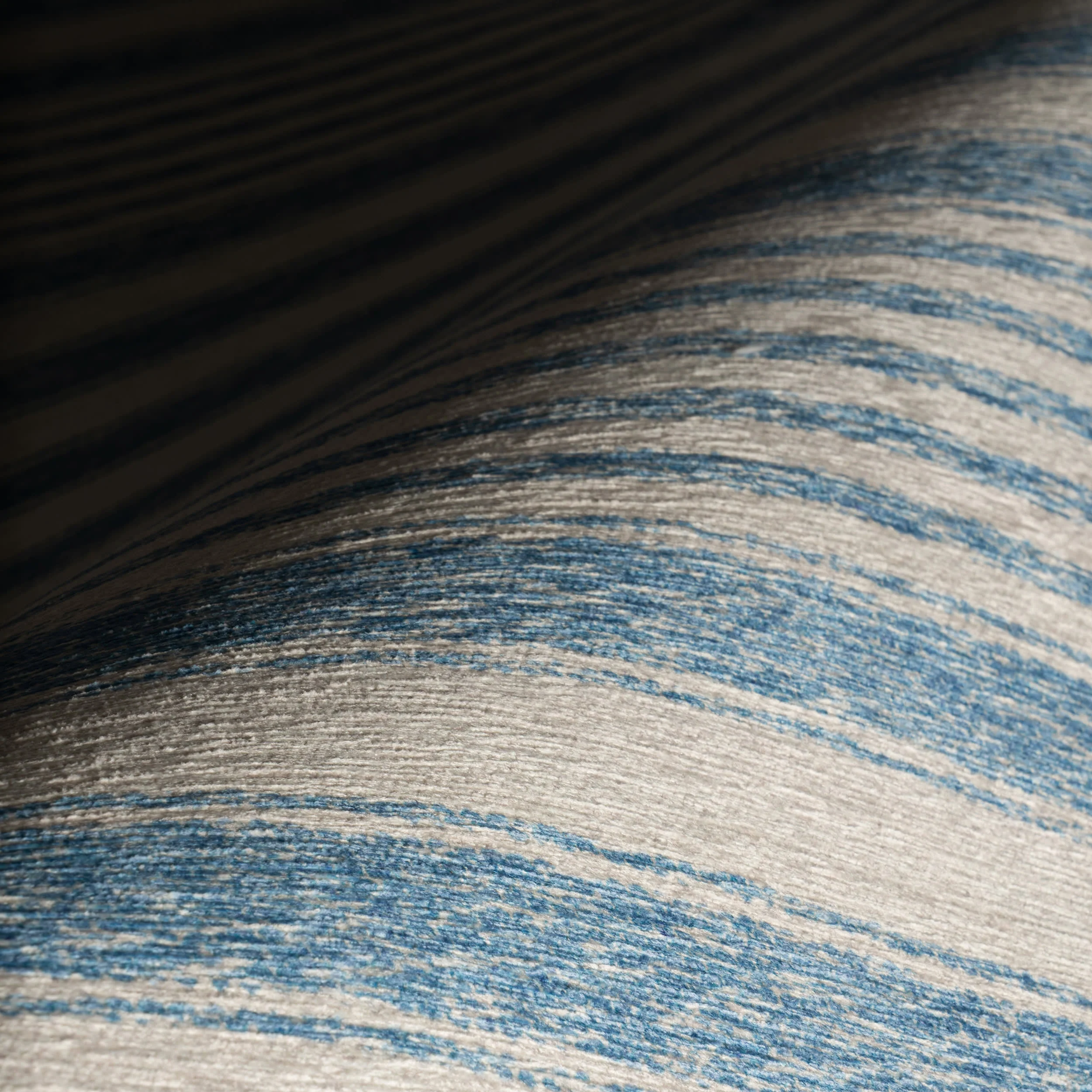 Vion Coastal Striped Machine Washable Rug | Blue - Image 7