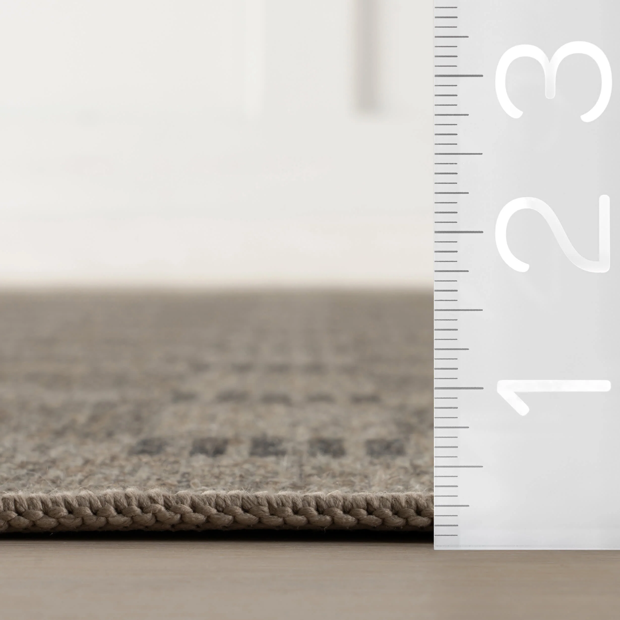 Walker Checkered Washable Rug by Nate Berkus | Brown - Image 6