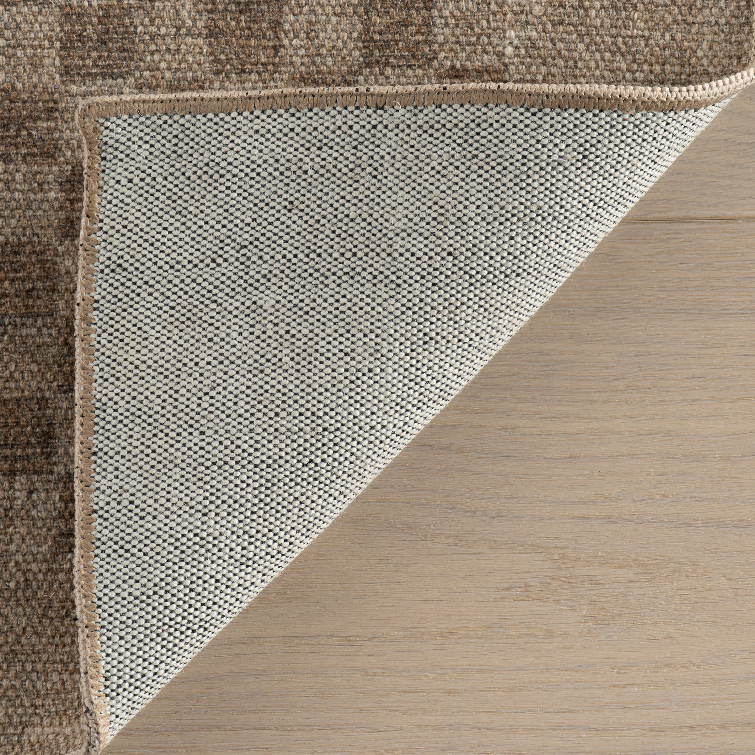 Watts Checkered Washable Rug by Nate Berkus | Brown - Image 4