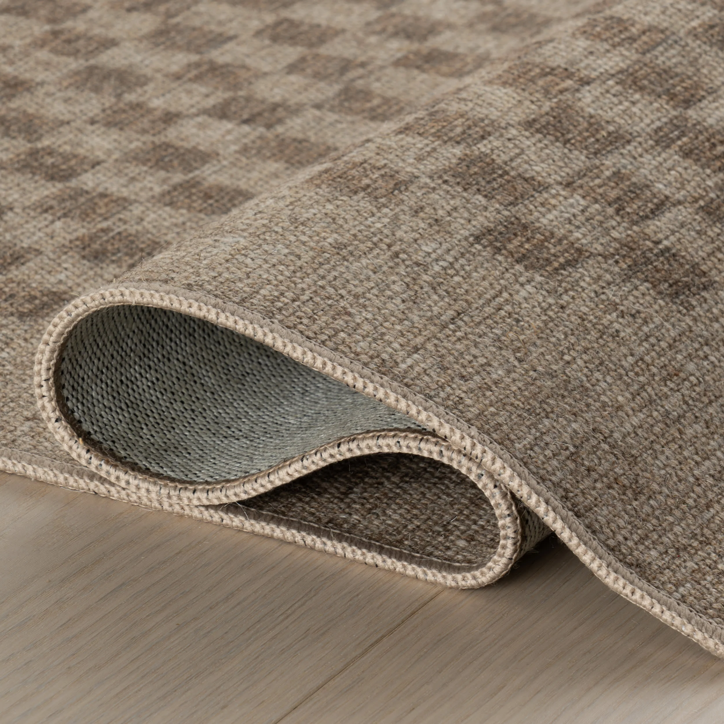 Watts Checkered Washable Rug by Nate Berkus | Brown - Image 7