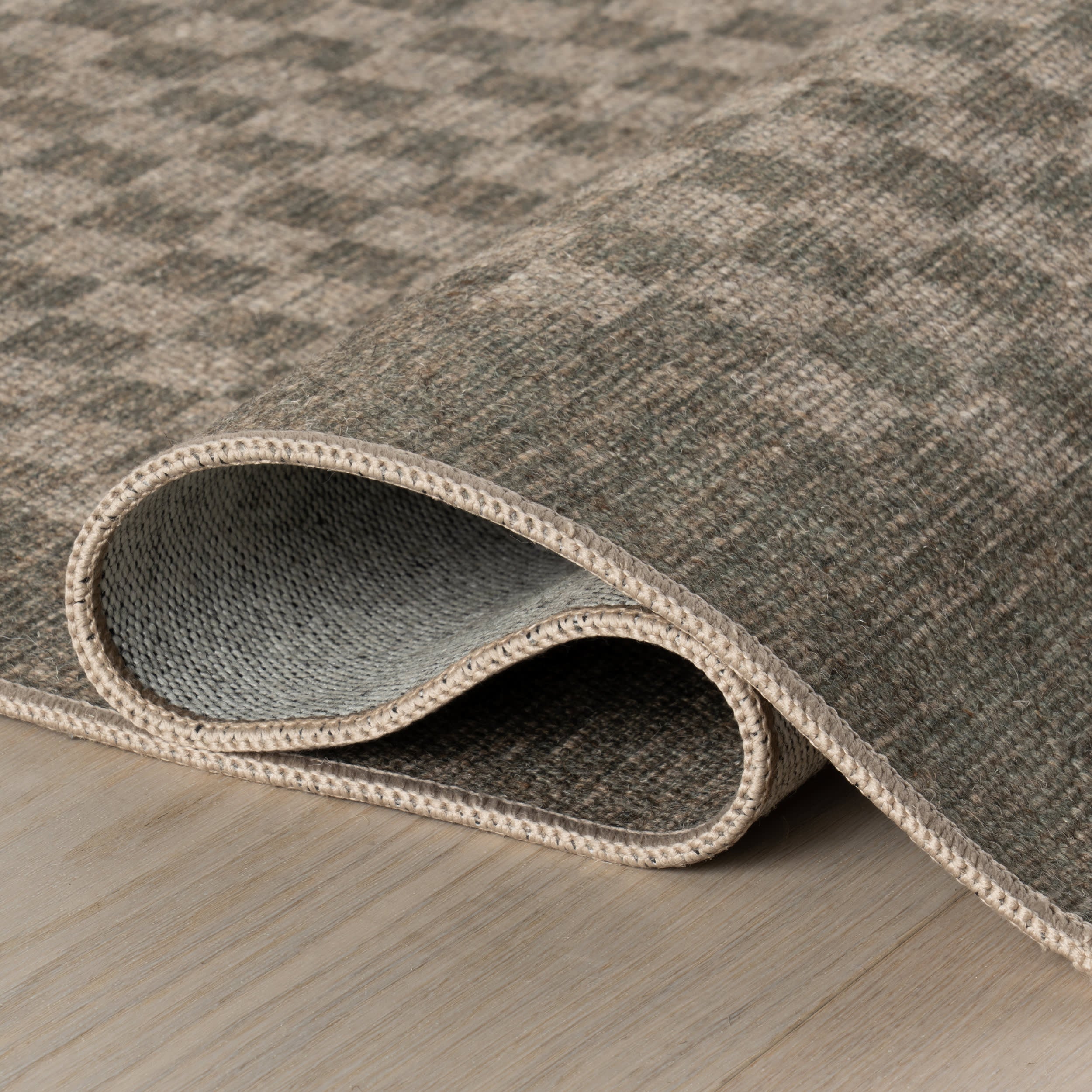 Watts Checkered Washable Rug by Nate Berkus | Charcoal - Image 7